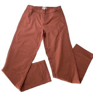 Pact Organic Cotton Canvas Roll Up Pants Men's Size Medium Clay Salmon 30x32